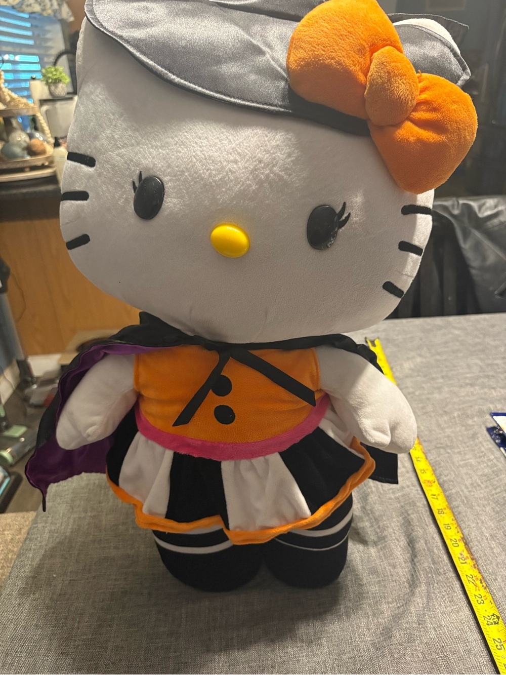 Hello Kitty Sanrio 2016 Witch door greeter Plush Gemmy 27 in